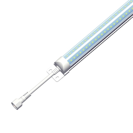 Beyond Led Technology LED Cooler Light, 40W, 5200 Lumens, 5000K, 100V-277V, 6ft, White Housing, 5 Year Warranty, 4PK ZS-T8V1840T-50